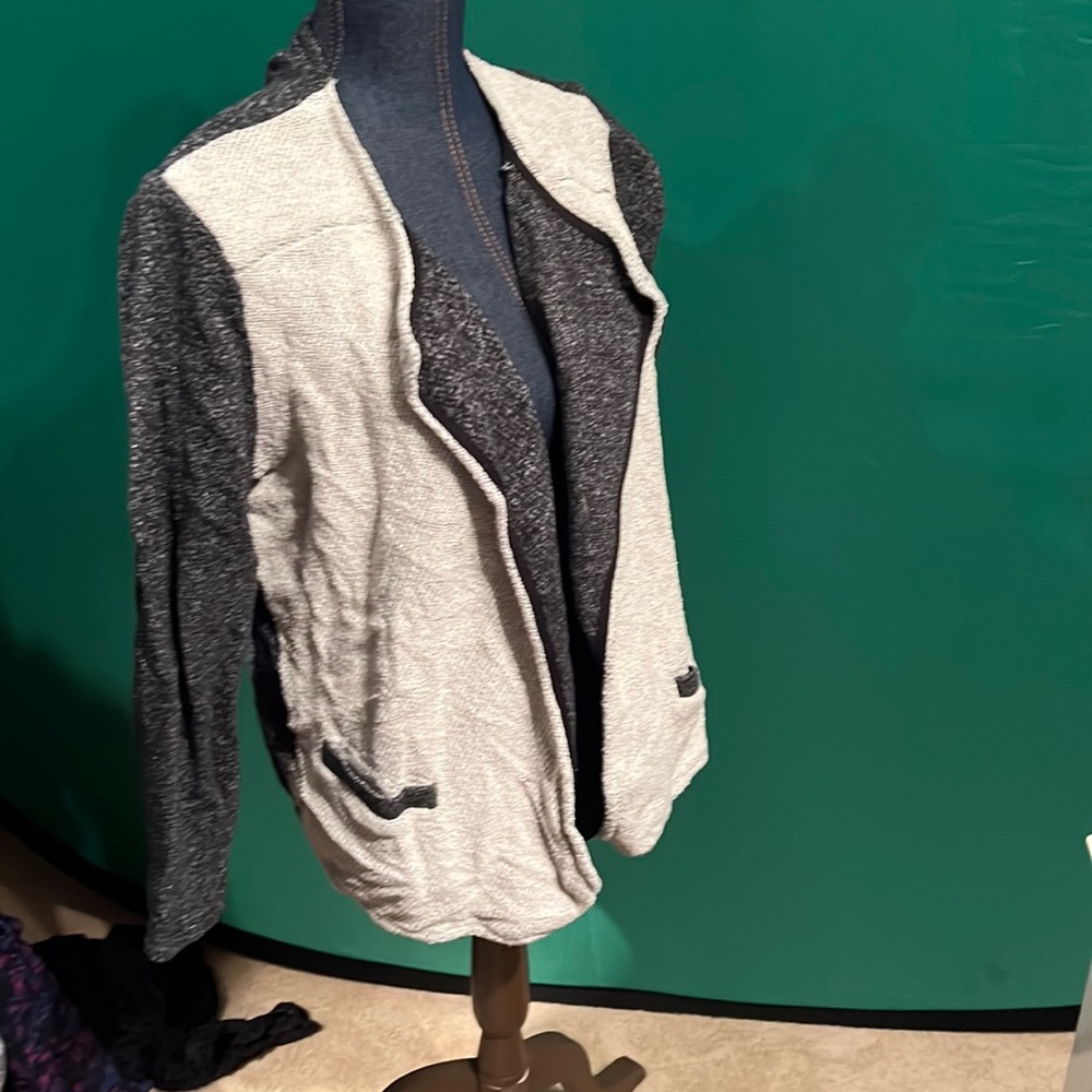 Cotton sweater “jacket”